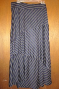striped knit skirt
