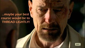 Maybe your best course would be to thread lightly