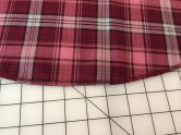 Serged skirt edge