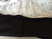 Finished bodice seam