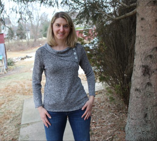 Gray mid-weight sweater